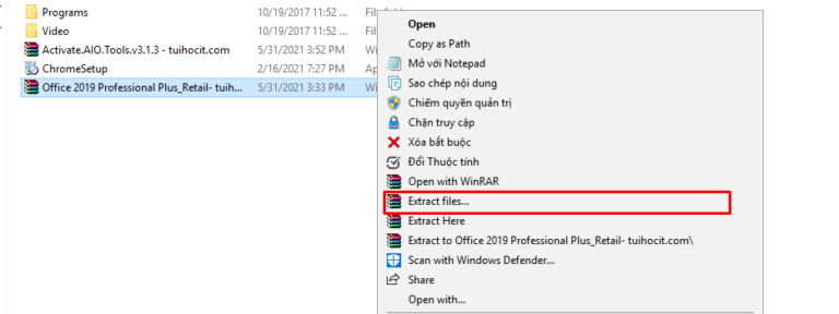 Hướng dẫn tải và cài đặt Microsoft Office 2019 full crack